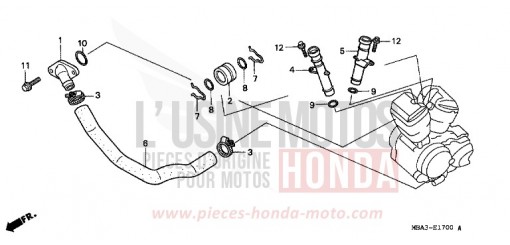 TUYAU D'EAU VT750CX de 1999